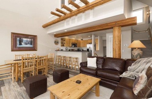Saddle Ridge House | Luxury Ski-in/Ski-out Moonlight Basin Townhome - Hot Tub - Lone Peak Views