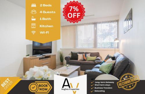 Central Milton Keynes Apartment | Luxury Two-Bedroom Apartment - Central, Free Wi-Fi, 7 Mins from Station By AV Hughes Properties