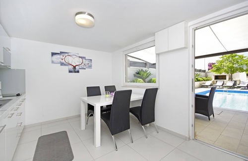 Podstrana Villa | Luxury Villa Lucas with private, heated pool, whirlpool, sauna, sea view, 14 pax