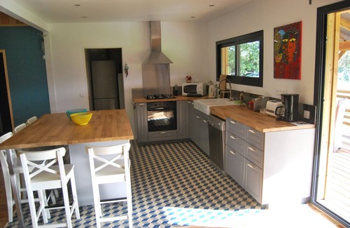 Naujac-Sur-Mer House | MAGNIFICENT WOODEN HOUSE WITH HEATED POOL 10KM FROM THE OCEAN