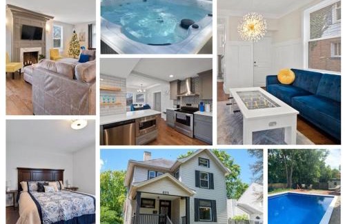 Hamilton House | Main Street Oasis Pool and Hot Tub Sleeps 8