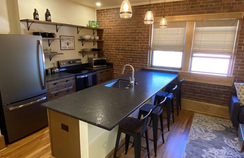 Waynesville Apartment | Main Street Retreats 101 Cozy, New Downtown Apt. 101