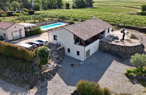 Rosieres House | Maison Cosy au calme piscine privée, Sud Ardèche, Exceptional view
