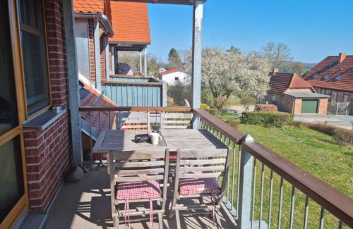 Putbus Apartment | Maisonette with 2 balconies and sea view