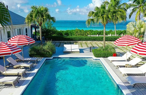 Governor's Harbour House | Majestic 9BR Beachfront Estate w/Private Pool & Back-up Generator