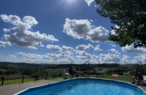 Corinaldo House | Marchiaanse Boerderij, Panoramisch Uitzicht, Zwembad, Grote Tuin, Dichtbij zee