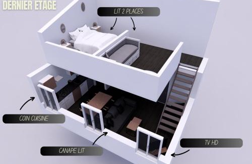 Baille Apartment | Marseille Mood II - Centre ville - calme - Duplex - 5 couchages - cuisine complète