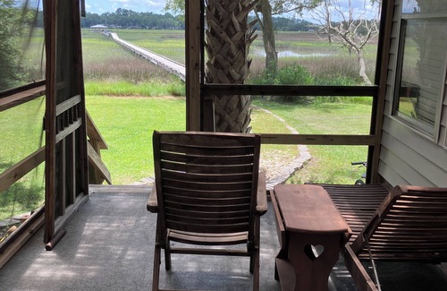 Townsend House | Marsh Front Home with Deep Water Dock on White Chimney River-Shellman Bluff.