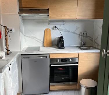 Demi-Quartier Apartment | Mignon petit Studio 25m2 avec balcon et Parking face départ pistes !