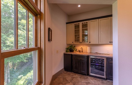 Boone House | Misty Mountain Hop - Luxury home! Views, hot tub, 4 fireplaces, game table!