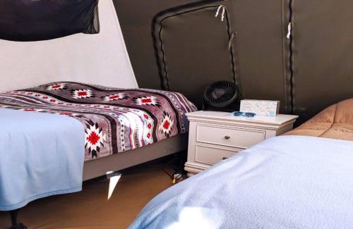 Moab South Valley House | Moab RV Resort Glamping Setup Tent in RV Park #4 OK-T4