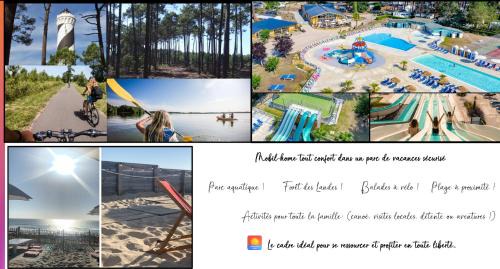 Saint-Julien-en-Born Apartment | Mobil Home cosy à Contis Proche plage et nature