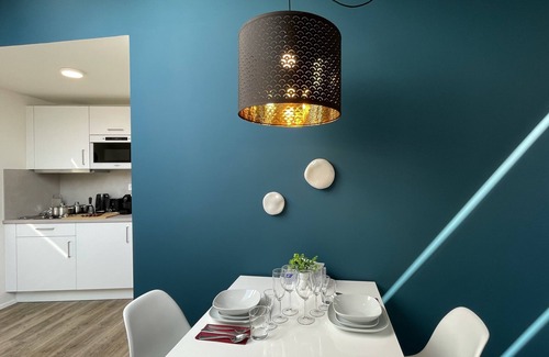 Nove Mesto Apartment | Modern 1-bedroom apartment in City Center with Table Football