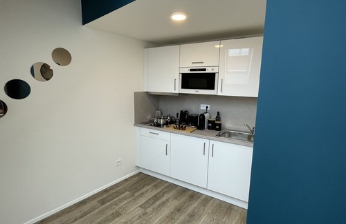Nove Mesto Apartment | Modern 1-bedroom apartment in City Center with Table Football