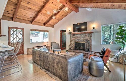 Crestline House | Modern and Unique Cabin with Deck by Lake Gregory!