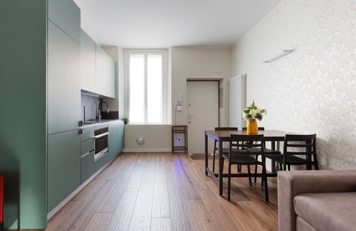 Porta Vittoria Apartment | Modern apartment of approximately 45sqm, perfect for 2 people, located on the fourth floor of a building with lift.The apartment is located 3.6km from Linate Airport and a short distance from the "Monzino Cardiology Center" and the "Milano-Forlanini" tra