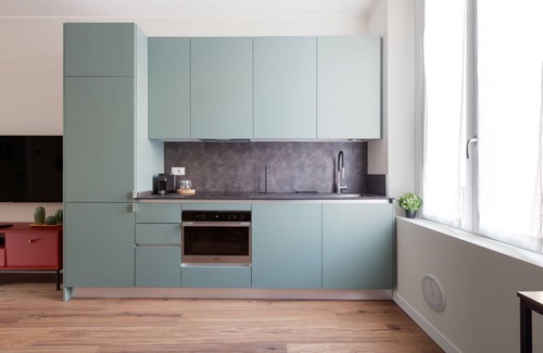 Porta Vittoria Apartment | Modern apartment of approximately 45sqm, perfect for 2 people, located on the fourth floor of a building with lift.The apartment is located 3.6km from Linate Airport and a short distance from the "Monzino Cardiology Center" and the "Milano-Forlanini" tra