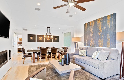 West Newport House | Modern Beach Luxury w/ Rooftop Deck & Private Hot Tub - Steps to Ocean