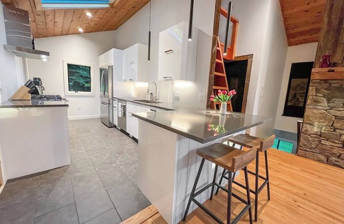 West Stockbridge House | Modern Designer Chalet on 5.5 Private Acres Near Tanglewood