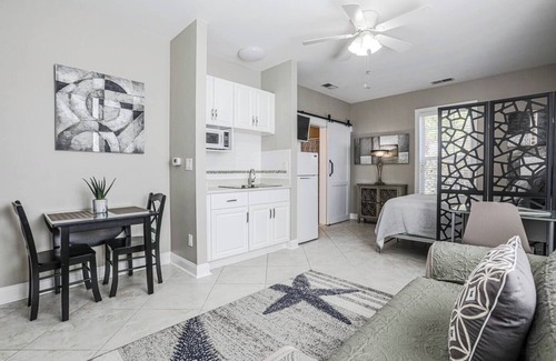 Carolina Forest Condo | Modern Gray Studio Steps to Pool Myrtle Beach SC