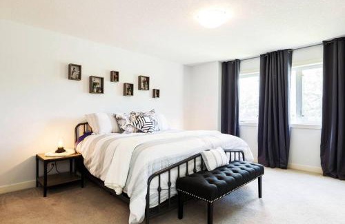 Jasper Place Apartment | Modern Home - King Bed - Garage - Long Stays