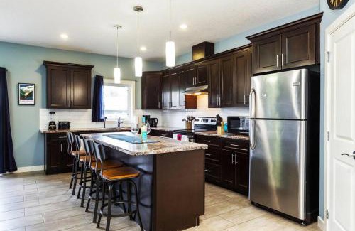 Jasper Place Apartment | Modern Home - King Bed - Garage - Long Stays