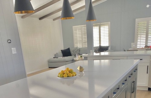Thousand Palms House | Modern Manufactured Home with a Classic Palm Springs style Mountain & Palms view