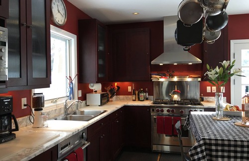 Aspen House | MODERN Monet Blue Aspen Victorian Whole House In Town, with Private Hot Tub!