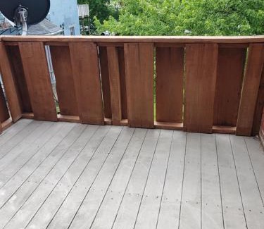 Corryville Apartment | Modern Rustic split level with balcony