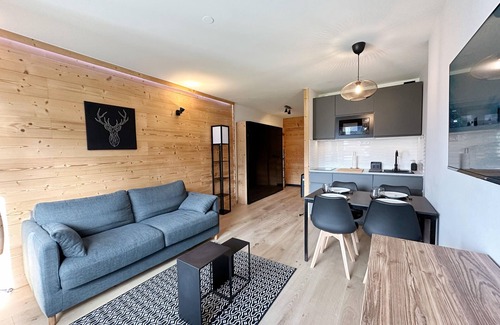 Samoens Apartment | Modern studio with private parking near the center
