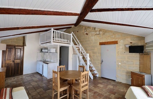 Montaren-et-Saint-Mediers Apartment | Montaren Et Saint Mediers: LODGING BAMBOO apartment in Farmhouse of the XVIIIème century with mezzanine, made safe heated swimming pool and Spa