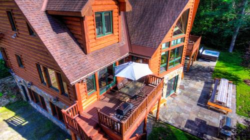 Wilmington House | Most Luxury 7000 Sq ft Log Estate with Pool Hot Tub Sauna