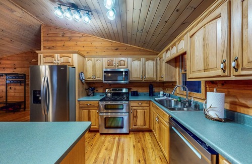 Rabun Gap Cabin | mountain cabin with deck, sunroom, grill, fireplace, arcade, & wifi - dogs ok