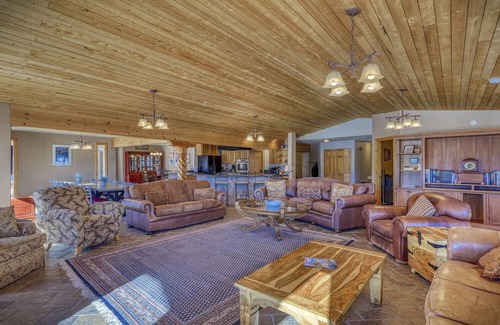 Del Norte House | Mountain home with indoor private pool, sauna, 360-degree mountain views