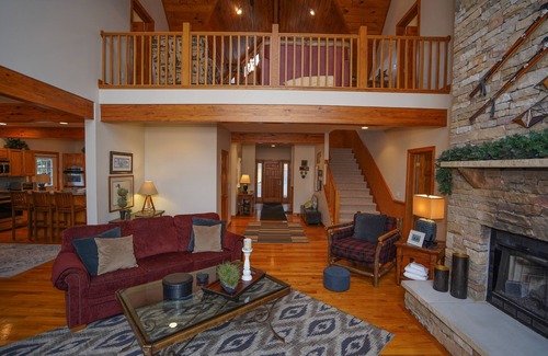 Thayerville House | Mt. Dew- AMAZING LAKE FRONT! 7 BR Home with Hot Tub, Fire Pit, Dock, Pool Table