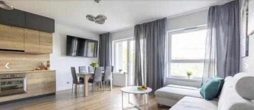 Zaspa Apartment | Nadmorski apartament z siłownią i sauną w Apart Hotelu Baltica Towers