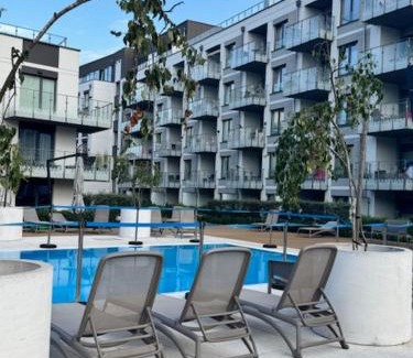 Dzielnica Uzdrowiskowa Apartment | Nadmorskie Tarasy Apartament SORRENTO z garażem,basen, sauna,jacuzzi