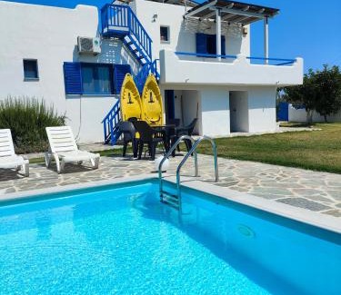 Makrigialos Villa | Navy Greece Villa with swimming pool & sea view