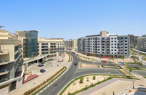 Al Barsha Apartment | New 1-Bedroom in Prime Gardens with pool and gym