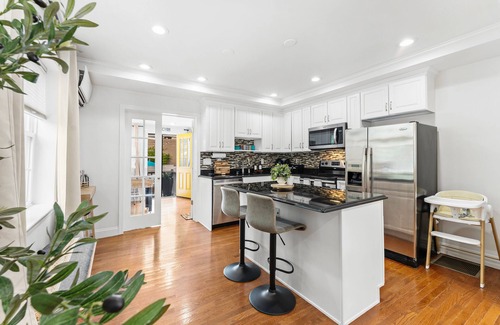 East Somerville House | New! Backyard Oasis Free parking GameRoom Min to T