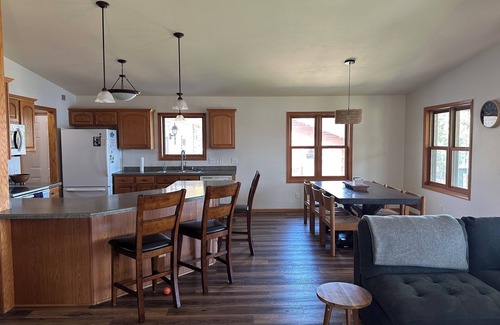 Laona House | New! Escape to the Northwoods on Silver Lake. Across from ATV/snowmobile trails
