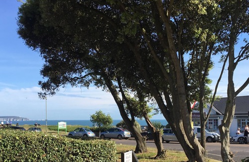 Barton-on-Sea Apartment | New Forest Barton-on-Sea cliff top, ground floor, garden apartment. 'Bayside'.