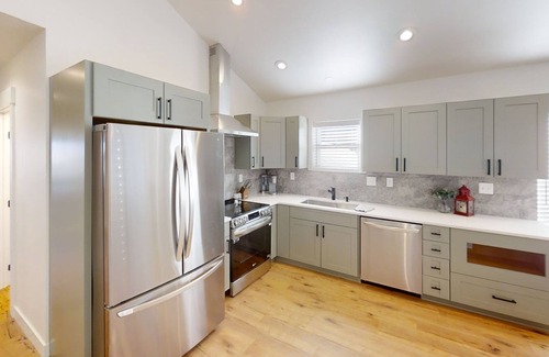 Big Sky Condo | NEW Listing! NEW Build! Condo is 1-block walk to restaurants, shopping, concerts
