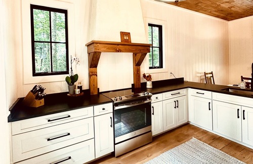 Hendersonville Cabin | NEW LOG HOME in Hendersonville with fireplace, fire pit and Hot Tub