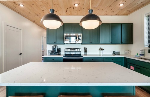 Sevierville Cabin | NEW LUX Escape | Mtn Views | Heated Pool | Theater