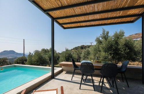 Mariou Villa | New Modern Villa Domus Rodia with private pool & BBQ, 4km from nearest beach