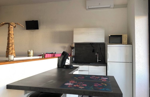 Moriani-Plage Apartment | New - spacious studio cabin on a corsican beach - 4 pers - with swimming pool