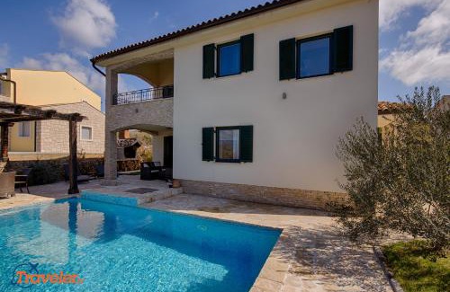 Brzac Villa | New villa with swimming pool, olive grove and sea view by Traveler tourist agency Krk ID 2201