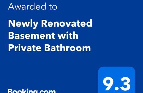 Oak Hill House | Newly Renovated Basement with Private Bathroom