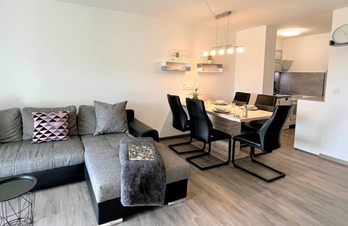 Loffingen Apartment | Nice apartment for 4 guests with pool, WIFI, TV, balcony and panoramic view